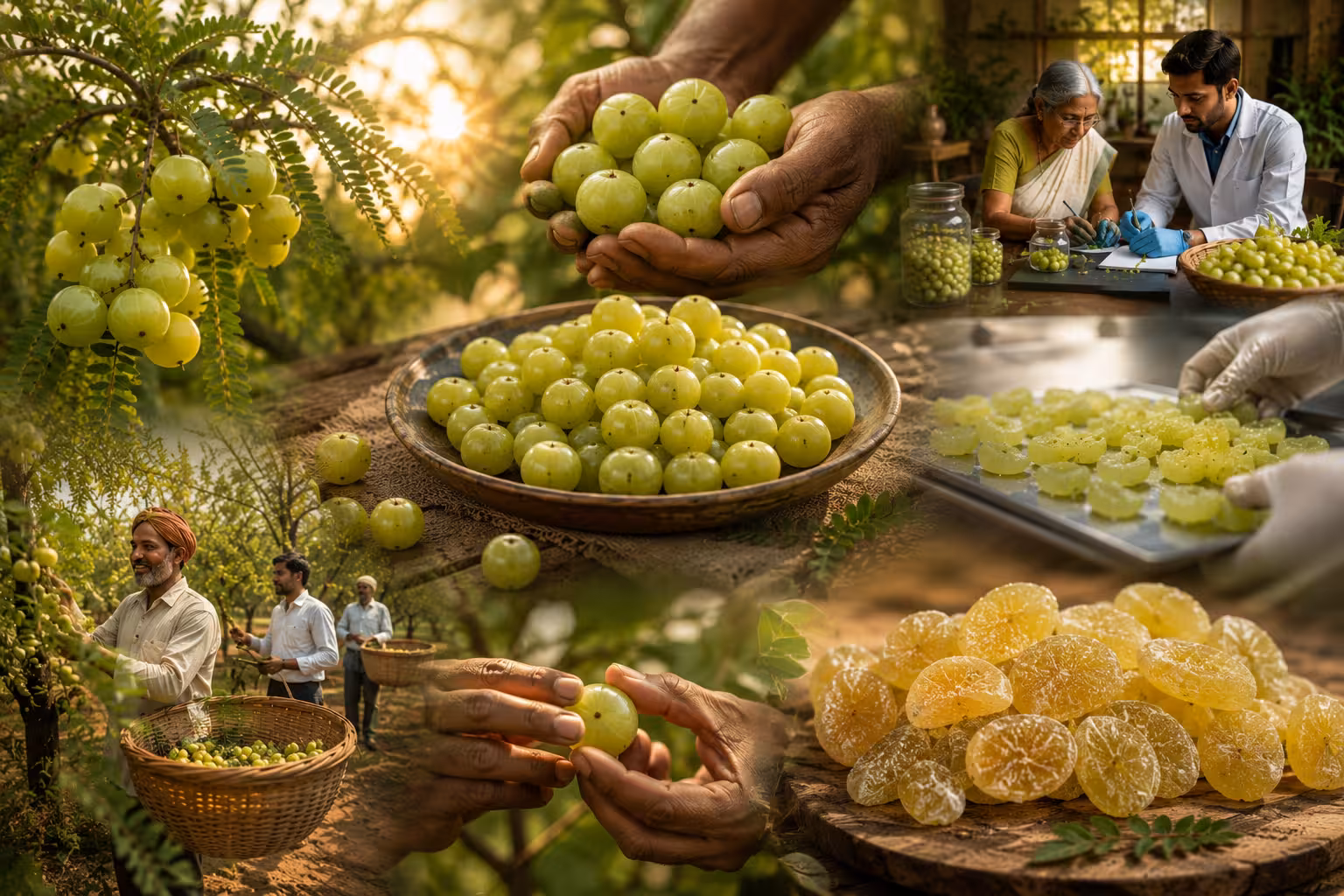 Organic farming amla process